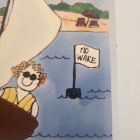 H&R Johnson Tiles Made In England Boat Summer Day Beach Decorative Tile Hanging - Picture 14 of 14